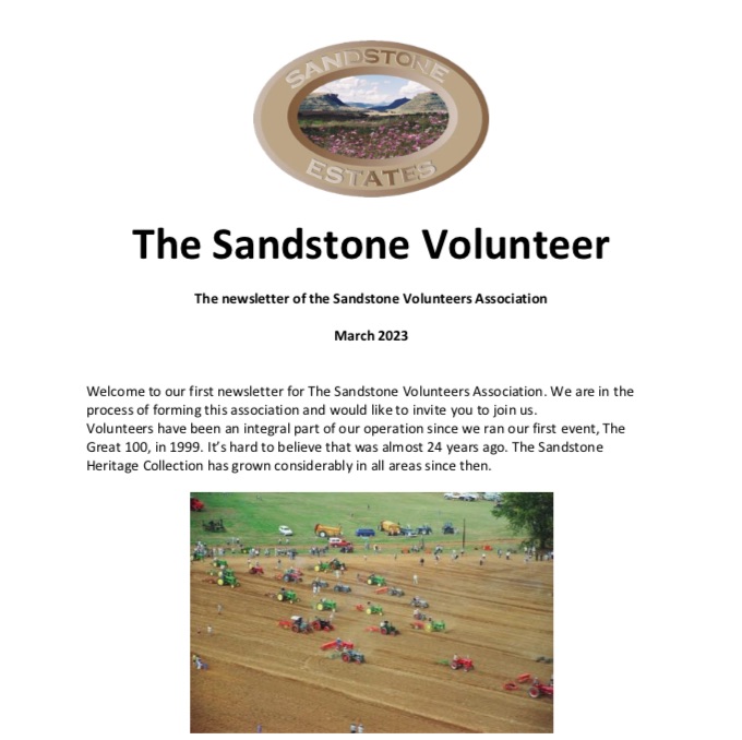 Sandstone Volunteer